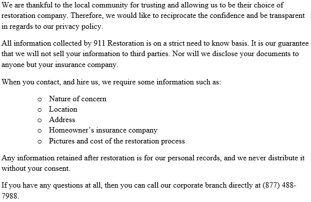 911_Restoration_Plano_Privacy_Policy